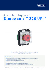 Sterowanie T 320 UP  * Karta katalogowa PL