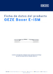 GEZE Boxer E-ISM Ficha de datos del producto ES