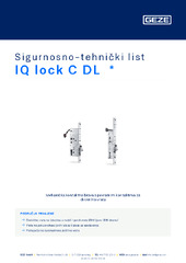 IQ lock C DL  * Sigurnosno-tehnički list HR