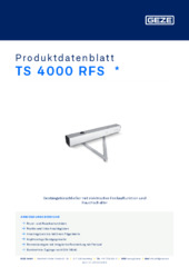 TS 4000 RFS  * Produktdatenblatt DE