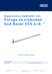 Poluga za slobodan hod Boxer EFS 4-6  * Sigurnosno-tehnički list HR