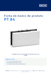 PT 84 Ficha de dados de produto PT