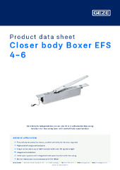 Closer body Boxer EFS 4-6 Product data sheet EN
