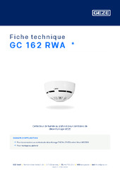 GC 162 RWA  * Fiche technique FR