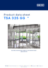 TSA 325 GG  * Product data sheet EN