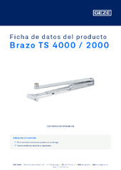 Brazo TS 4000 / 2000 Ficha de datos del producto ES