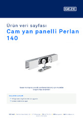 Cam yan panelli Perlan 140 Ürün veri sayfası TR