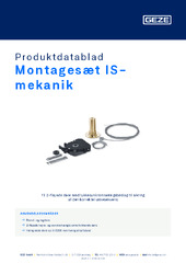 Montagesæt IS-mekanik Produktdatablad DA