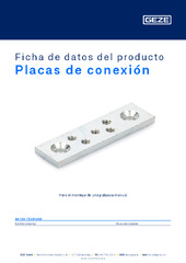 Placas de conexión Ficha de datos del producto ES