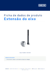 Extensão do eixo Ficha de dados de produto PT