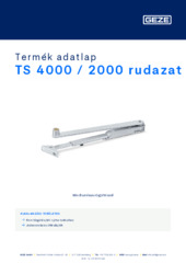 TS 4000 / 2000 rudazat Termék adatlap HU