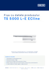 TS 5000 L-E ECline Fișa cu datele produsului RO