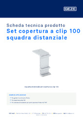 Set copertura a clip 100 squadra distanziale Scheda tecnica prodotto IT