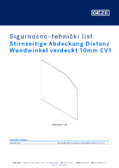 Stirnseitige Abdeckung Distanz Wandwinkel verdeckt 10mm EV1 Sigurnosno-tehnički list HR