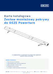 Zestaw montażowy pokrywy do GEZE Powerturn Karta katalogowa PL