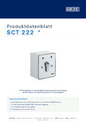 SCT 222  * Produktdatenblatt DE