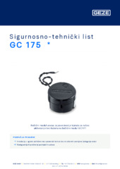 GC 175  * Sigurnosno-tehnički list HR