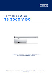 TS 3000 V BC Termék adatlap HU