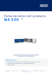 MA 500  * Ficha de datos del producto ES