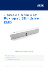 Poklopac Slimdrive EMD Sigurnosno-tehnički list HR