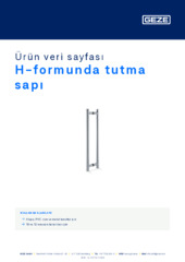 H-formunda tutma sapı Ürün veri sayfası TR