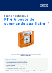 FT 4 A poste de commande auxiliaire  * Fiche technique FR