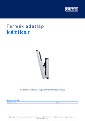 Handhebel OL 320, Hub 70 Termék adatlap HU