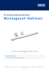Montageset-Rahmen Produktdatenblatt DE