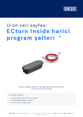 ECturn Inside harici program şalteri  * Ürün veri sayfası TR