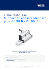 Support de châssis standard pour OL 90 N / OL 95  * Fiche technique FR