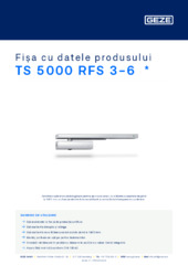 TS 5000 RFS 3-6  * Fișa cu datele produsului RO