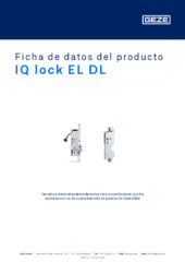 IQ lock EL DL Ficha de datos del producto ES