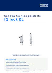 IQ lock EL Scheda tecnica prodotto IT