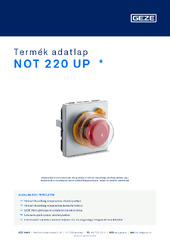 NOT 220 UP  * Termék adatlap HU
