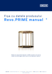 Revo.PRIME manual  * Fișa cu datele produsului RO