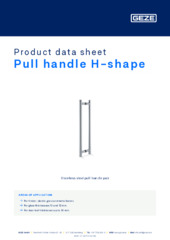 Pull handle H-shape Product data sheet EN