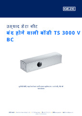 बंद होने वाली बॉडी TS 3000 V BC उत्पाद डेटा शीट HI