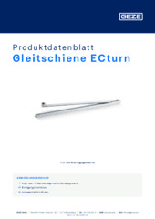 Gleitschiene ECturn Produktdatenblatt DE