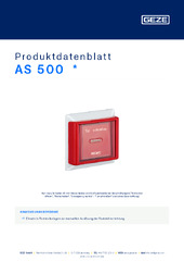 AS 500  * Produktdatenblatt DE