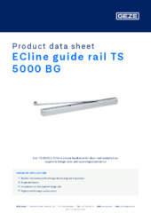 ECline guide rail TS 5000 BG Product data sheet EN