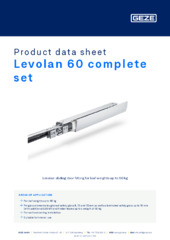 Levolan 60 complete set Product data sheet EN