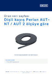 Dişli kayış Perlan AUT-NT / AUT 2 ölçüye göre Ürün veri sayfası TR