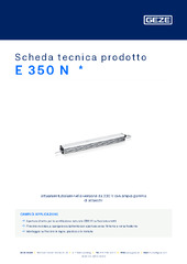 E 350 N  * Scheda tecnica prodotto IT