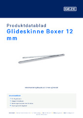 Glideskinne Boxer 12 mm Produktdatablad NB