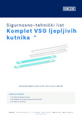 Komplet VSG ljepljivih kutnika  * Sigurnosno-tehnički list HR