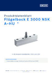 Flügelbock E 3000 NSK A-HU  * Produktdatenblatt DE