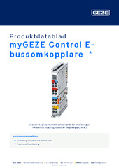 myGEZE Control E-bussomkopplare  * Produktdatablad SV