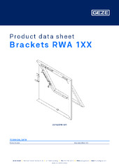 Brackets RWA 1XX Product data sheet EN