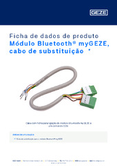 Módulo Bluetooth® myGEZE, cabo de substituição  * Ficha de dados de produto PT