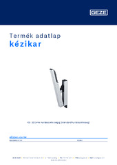 kézikar Termék adatlap HU